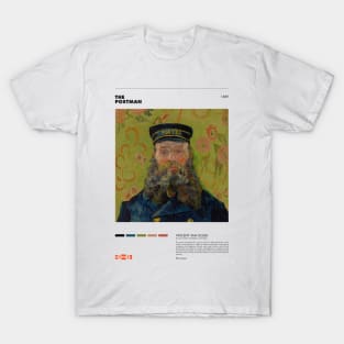 Vincent Van Gogh - The Postman - Portrait of Joseph Roulin - Minimalist Art Poster Series T-Shirt